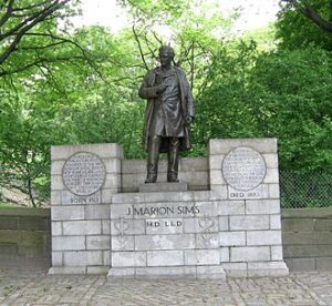 A statue in New York scupltured by Ferdinand von Miller